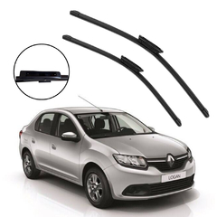 Par Palhetas Limpador De Parabrisa Dianteiro Para Renault Logan 2014 15 16 17 18 19 20 21 2022