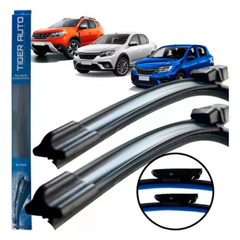 Par Palheta Limpador Parabrisa Dianteira Sandero Logan Duster 2014 A 2023