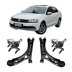 Par Bandeja Suspensão Inferior + Par Pivô Inferior Jetta 2.0 2011 2012 A 2017