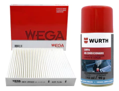 Limpa Ar Higienizador Automotivo + Filtro Cabine Fiat Palio - comprar online