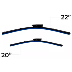Par Palheta Limpador Parabrisa Dianteira Sandero Logan Duster 2014 A 2023 - SJE PARTS