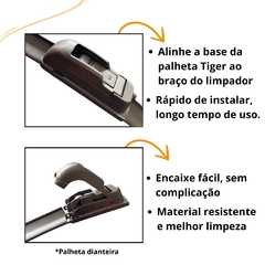 Kit Palheta Limpador Parabrisa Gol Bola G2- 95 96 97 98 99 na internet