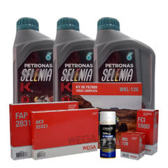Kit Revisão Óleo Filtros Fiat Siena Idea Palio Fire + Limpa Ar Condicionado