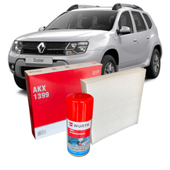 Filtro Ar Condicionado Renault Duster + Spray Higienizador