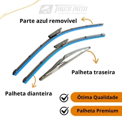 Kit 3 Palheta Limpador Parabrisa Silicone Sandero 2015 À 2023 - comprar online