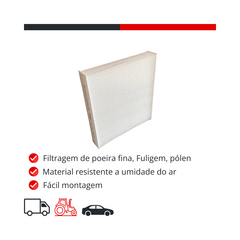 Filtro Ar Condicionado Renault Duster + Spray Higienizador - SJE PARTS