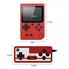Mini console portátil de videogame retrô manual, 8 bits de 3,0 polegadas, lcd - comprar online