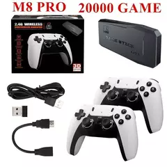 Console de videogame M8 PRO para menino, Duplo Controlador Sem Fio na internet