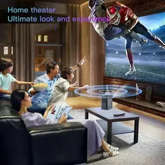 Projetor Android Portátil Versão Global, Smart TV, Wi-Fi