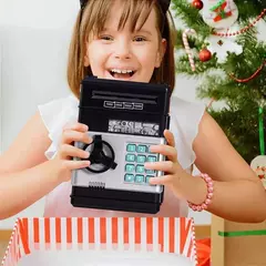 Cofrinho Digital Senha Automatico Moedas Notas Alarme - Kong Games