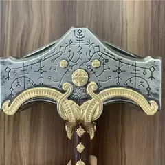 Imagem do God of War 4 Athena Blade Chama Tomahawk Acorrentado Cosplay Prop, Golden Dragon