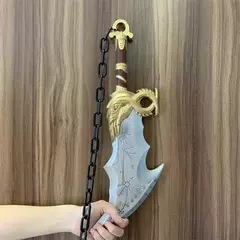 God of War 4 Athena Blade Chama Tomahawk Acorrentado Cosplay Prop, Golden Dragon - Kong Games