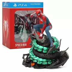 Figura Colecionável Homem-Aranha Marvel, Estátua, Edição PS4, 19cm