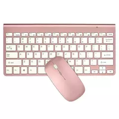 Conjunto ultra fino de teclado e mouse sem fio, receptor USB, 2,4 GHz, compatív - Kong Games