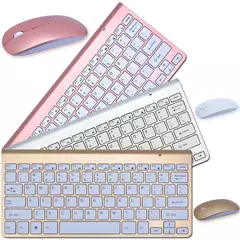 Imagem do Conjunto ultra fino de teclado e mouse sem fio, receptor USB, 2,4 GHz, compatív