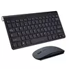 Conjunto ultra fino de teclado e mouse sem fio, receptor USB, 2,4 GHz, compatív