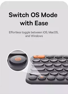 Baseus Teclado Sem Fio Bluetooth 5.0 2.4G USB Silencioso EUA Layout Teclados EN na internet