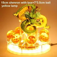 Dragon Ball Shenlong LED Night Light, Lâmpada Figura Ação, Shenron DBZ, Bolas - Kong Games