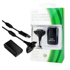 Bateria Xbox 360 Com Cabo E Carregador Preto na internet