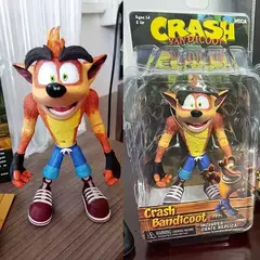 Figura de ação do crash jogo, figura anime, brinquedo, boneca, decoração de na internet