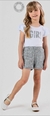 conjunto de blusa mais shorts girl