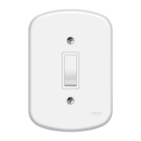 CONJUNTO 1 INTERRUPTOR SIMPLES 4X2 BRANCO 10A/250V BLANC FAME