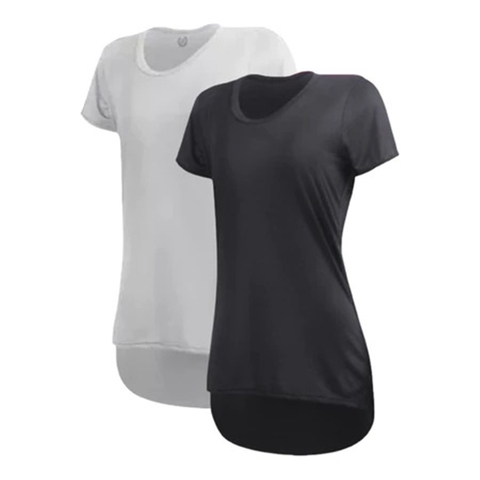 Kit 2 Camisetas Femininas Tapa Bumbum Dry Fit