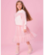 SAIA SHORT MIDI TULE BABADO ROSA BABY - comprar online