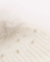 TOUCA TRICOT CANELADA BORDADOS POMPOM PELE OFF WHITE na internet