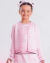 Imagem do CASACO TRICOT XADREZ SILHUETTE BARBIE CRISTAL SUGAR ROSE