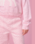 JOGGING TRICOT CORAÇÕES LISTRAS LATERAL ROSA BABY - loja online