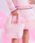 BOLSA TRICOT XADREZ BARBIE CRISTAL ROSE - comprar online