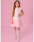 VESTIDO BOUCLE SAIA FRUFRU TULE COM CINTO ROSA GELADO - comprar online