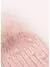 TOUCA TRICOT CANELADA COM POMPOM ROSE - Kodomo Boutique