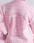 CASACO TRICOT XADREZ SILHUETTE BARBIE CRISTAL SUGAR ROSE - Kodomo Boutique