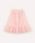 SAIA SHORT MIDI TULE BABADO ROSA BABY - loja online