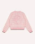 CASACO TRICOT XADREZ SILHUETTE BARBIE CRISTAL SUGAR ROSE
