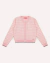 CASACO TRICOT XADREZ SILHUETTE BARBIE CRISTAL SUGAR ROSE - comprar online