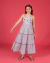 VESTIDO ALÇA COM BORDADO LISTRADO FRAMBOESA - comprar online