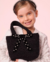 BOLSA TRICOT MULTI PONTOS LAÇO VELUDO BORDADO PRETA - comprar online
