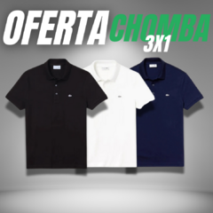 PROMO ESPECIAL 3x1 - 3 Chombas Lacoste Hombre - comprar online