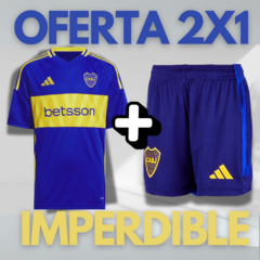 OFERTA 2X1 - Camiseta Adidas Boca Juniors Titular + Short 2024