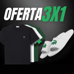 OFERTA ESPECIAL - 2x1 Remera Lacoste + Ojotas Lacoste de Regalo - comprar online