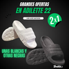 OFERTA NAVIDEÑA 2X1 - Ojotas Adidas Adilette 22 Negras y Blancas