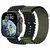 Smartwatch Grow Home GR 29 Ultra + Negro - Malla Ocean Negro + Malla Deportiva Verde