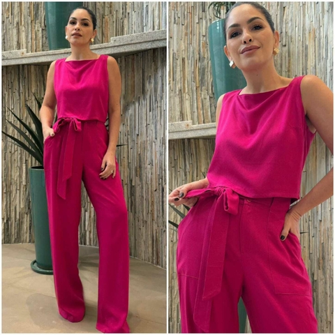 Conjunto Max Mabys 100% Viscose Pink G