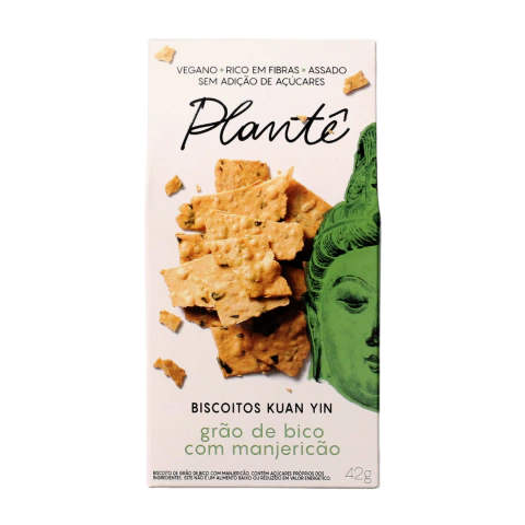 Biscoito Kuan Yin Grão de Bico com Manjericão 42g - comprar online