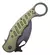 Navaja Kerambit Tactica Verde Combate Asistida Bolsillo Clip en internet