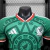 Camisa oficial da seleção do México para a Copa de 2026, modelo jogador masculino Adidas em verde com detalhes em vermelho e branco