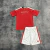 Kit Infantil Internacional I 26/27 - Adidas - Branco e vermelho - 4Fanáticos | O Futebol te move, o Estilo te define